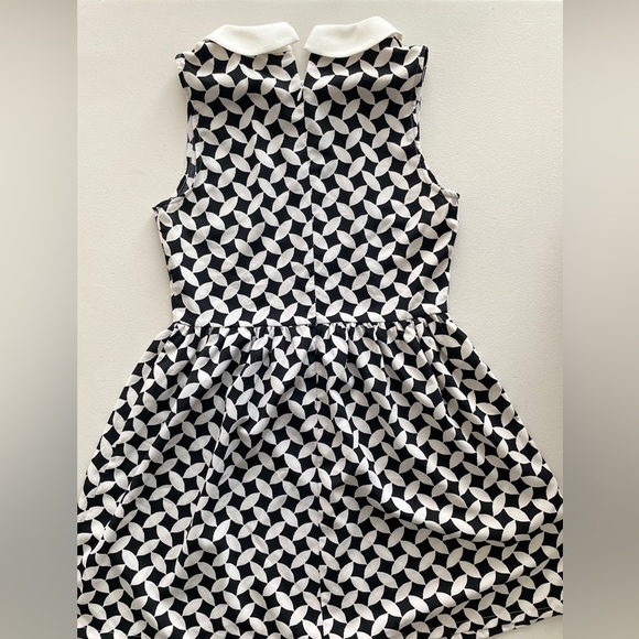 SHUSHU Black & White Collar Dress size M - Picture 5 of 6
